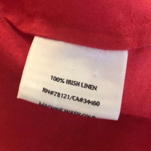 🌺Eileen Fisher Linen button down cuff sleeved, collared shirt / cardigan - Picture 7 of 9